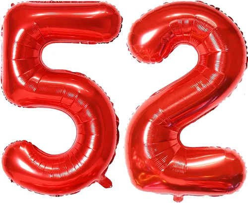 Miniatura 57 de Globo de helio rojo del número 10 de 40 pulgadas, autosellado para decoración de fiesta de cumpleaños y decoración de fiesta de aniversario (rojo 10)