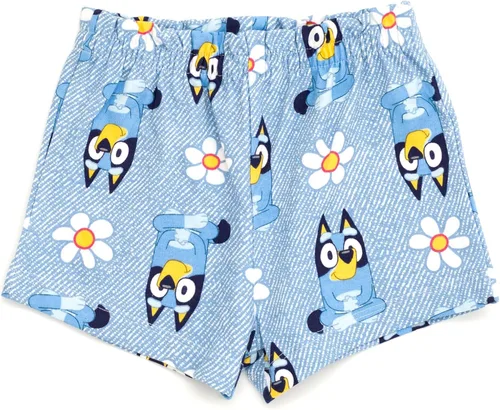 Miniatura 3 de Bluey Conjunto de camiseta y pantalones cortos de rizo francés para niñas pequeñas