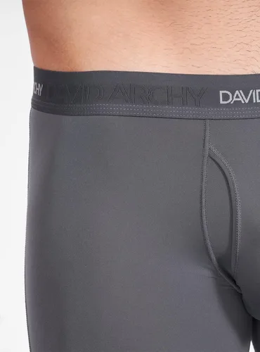 Miniatura 5 de DAVID ARCHY Mens Underwear Mesh Quick Dry Polyamide Boxer Briefs Active Sports Soft Breathable Underwear in 3 Pack