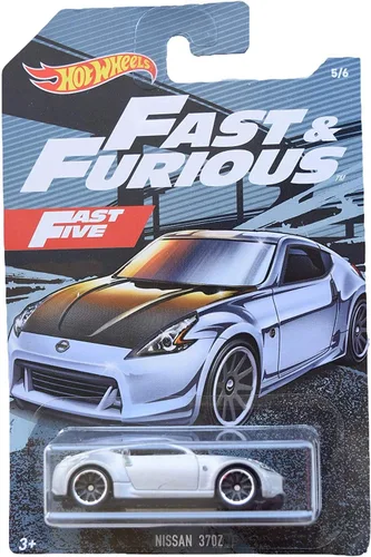 Hot Wheels Fast & Furious Nissan 370Z 5/6, color plateado