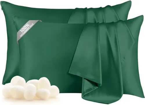 Miniatura 15 de THXSILK Funda de almohada de seda de morera 100% para cabello y piel, funda de almohada de seda hipoalergénica, suave, transpirable, con cremallera