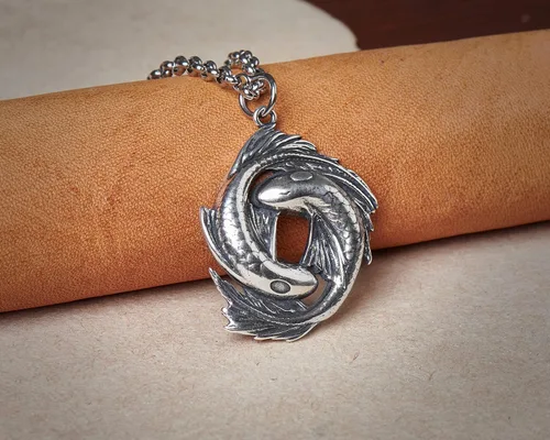 Miniatura 20 de Collar Yin Yang para hombre, joyería colgante de alta calidad de aspecto antiguo, regalos de Yin Yang, joyería vikinga para hombres