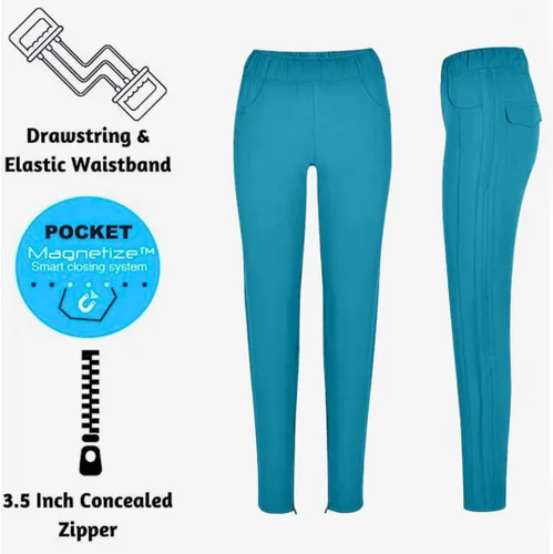 Miniatura 21 de Conjunto de 7 bolsillos Tali & Maya de enfermería para mujer, conjunto de uniforme médico diario para mujer, 3 bolsillos, parte superior, 4