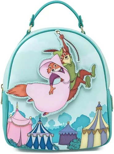 Miniatura 2 de Loungefly Disney Robin Hood Rescues Maid Marian - Bolso de hombro con doble correa para mujer, Multi, Wdbk1448