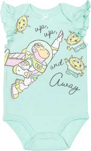 Miniatura 3 de Disney Classics The Aristocats Lion King Winnie the Pooh Pixar Toy Story Baby Girls 5 Pack Bodysuits Newborn to Infant