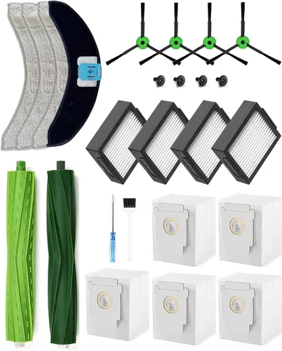 Miniatura 10 de Kit de 24 accesorios para iRobot Roomba Plus 405 Combo/505 Combo/507 Combo Robot Aspirador: 1 cepillo principal, 6 bolsas de polvo, 6 almohadillas