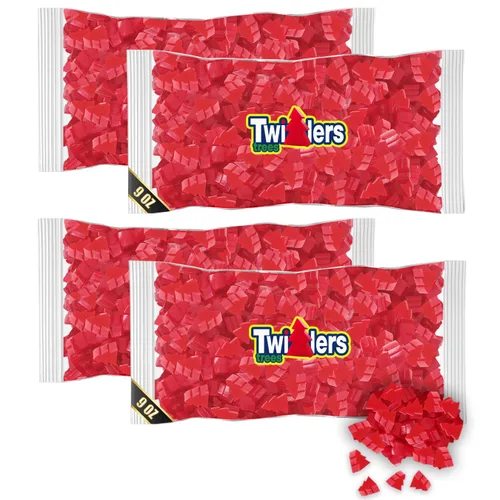 Miniatura 8 de Caramelos de regaliz de cereza de Navidad, paquete de 9 onzas, golosinas festivas en forma de árbol en un paquete sellado de fábrica, gran relleno