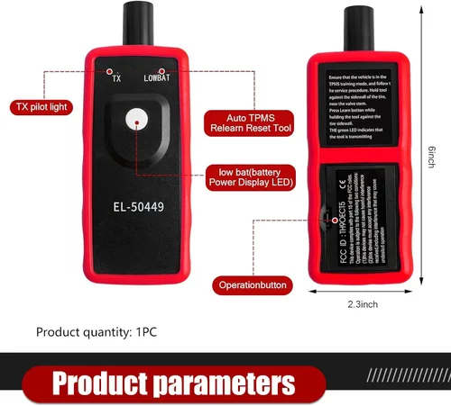 Miniatura 2 de EL-50449 Ford TPMS Herramienta de reinicio, herramienta de programación y reinicio TPMS, sistema de monitor de presión de neumáticos Herramientas
