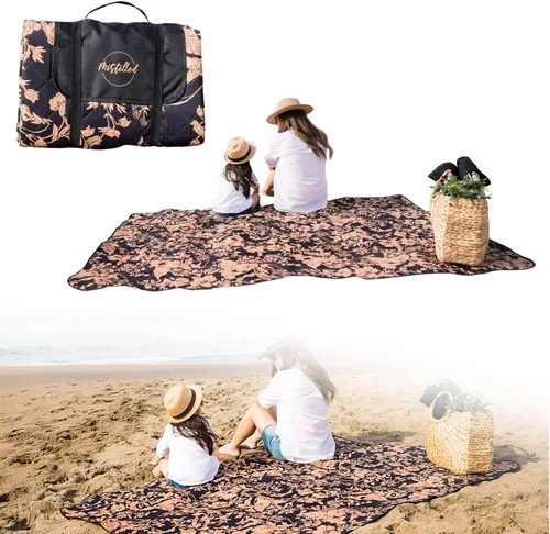Miniatura 9 de RawRock Manta de picnic portátil para exteriores, grande para 6 adultos y resistente al agua, práctica bolsa para playa, campamento en la hierba, a