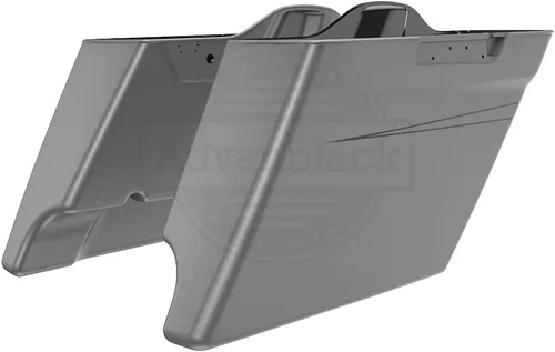 Miniatura 15 de Alforjas de motocicleta aptas para Harley Touring FLH 2014+ - Whisky ámbar, accesorios de perillas, bolsas rígidas estiradas