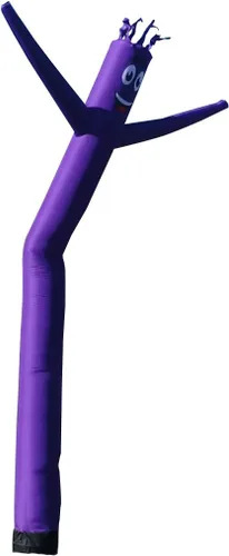 Miniatura 11 de Tubo inflable amarillo de 20 pies de alto para hombre, marioneta de baile y agitación, impulsada por aire, para exteriores