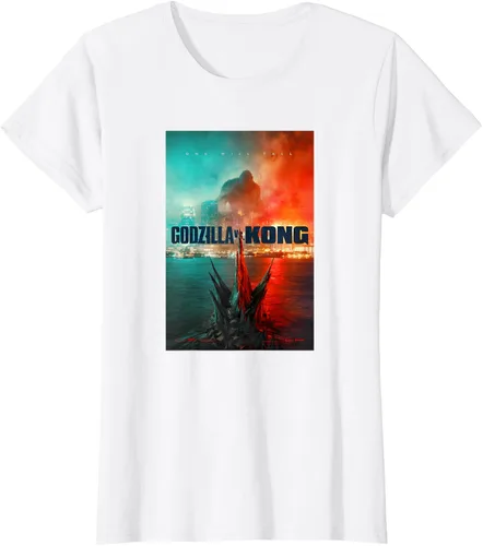 Miniatura 12 de Godzilla vs Kong - Camiseta oficial con póster, Negro