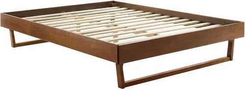 Miniatura 4 de Modway MOD-6212-WAL Billie - Marco de cama con plataforma de madera, tamaño individual, nogal Nuez