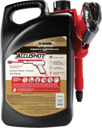 Miniatura 8 de Spectracide Terminate Termitas y Carpenter Ant Killer, 1.33 galones, con pulverizador AccuShot tratamiento de barrera para interiores y hogares