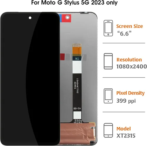 Miniatura 2 de Para Motorola Moto G Stylus 5G 2023 6.6 pulgadas Pantalla LCD de repuesto Pantalla LCD táctil digitalizador Asamblea XT2315-1 con herramientas