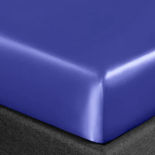 Miniatura 247 de Homiest Juego de sábanas de satén de lujo de 3 piezas con bolsillo profundo, 1 sábana bajera + 1 sábana encimera + 1 funda de almohada