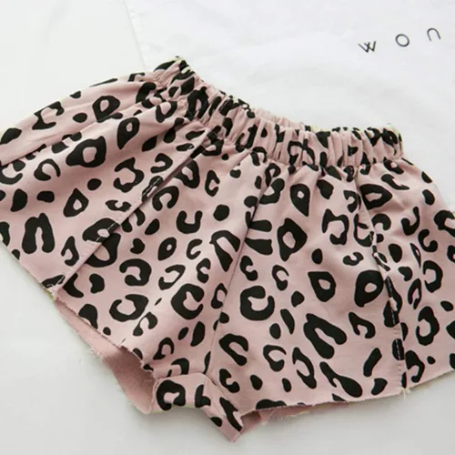 Miniatura 7 de Conjunto de ropa de verano con estampado de leopardo y camiseta y pantalones cortos, 2 piezas