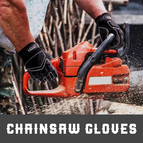 Miniatura 2 de AIGEVTURE Guantes de trabajo anti vibración para hombre, guantes mecánicos de impacto reductor TPR, guantes de seguridad con dedos y palma