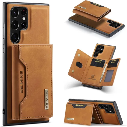 Miniatura 13 de Funda de piel desmontable 2 en 1 para Samsung Galaxy S22 Ultra 5G con bolsillo para tarjetero, fundas delgadas para teléfono de 6.8 pulgadas