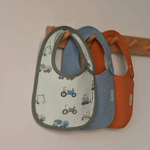 Miniatura 8 de Baberos de muselina para bebés niños y niñas, babero de muselina orgánica para bebé para babeo y dentición, baberos suaves de bandana para babeo