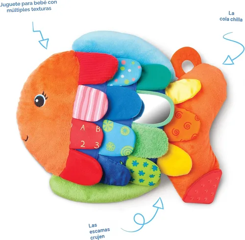 Miniatura 5 de Melissa & Doug Flip pescado suave juguete de bebé.