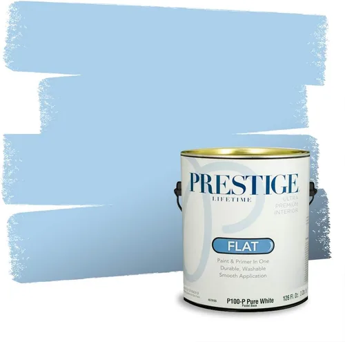 Miniatura 1281 de Pintura Exterior + imprimación PRESTIGE, todo-en-uno, 1 galón, acabado mate, color comparable al Valspar* Royal Gray* VS151-Gris real