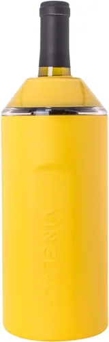 Miniatura 10 de Vinglacé Enfriador de Botella de Vino - Aislador de Champán Portátil - Funda de Enfriador de Vino de Acero Inoxidable - Mantiene el Vino Frío
