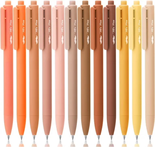 Miniatura 24 de Mr. Pen - Bolígrafos de gel retráctiles, paquete de 12, secado rápido, bolígrafos de gel de punta fina de 0.7mm, bolígrafos retráctiles, bolígrafos
