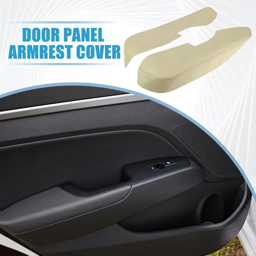 Miniatura 2 de Panel de la puerta delantera del coche reposabrazos cubierta interior puerta trims para Acura TL 2009-2014 beige 1 par