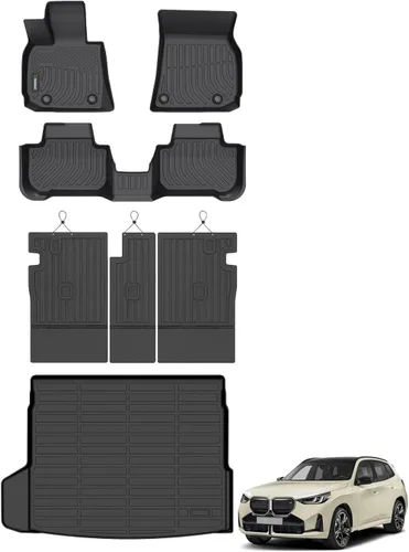 Miniatura 39 de ANBINGO® Alfombrillas de Piso para 2024 2025 CX-90 y CX90 PHEV (Híbrido Enchufable) 6 y 7 Asientos 2da Fila Asiento de Capitán o Asiento Tipo Cubo