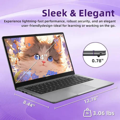 Miniatura 3 de ASUS Laptop Chromebook FHD de 14 pulgadas, procesador Intel Celeron N4500, 4 GB de RAM, 64 GB eMMC, diseño ligero de grado militar, pantalla Gris