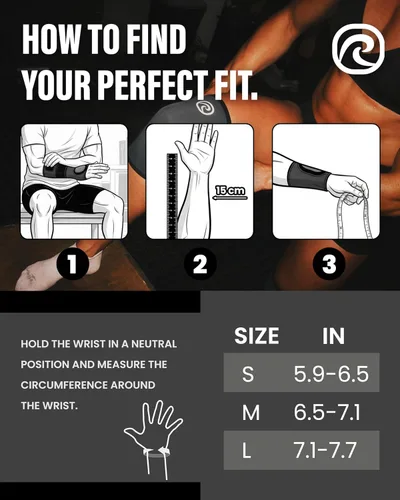Miniatura 6 de Rehband RX - Soporte de muñeca Power Max, funda de neopreno 3 en 1 + envoltura para entrenamiento de fuerza, protege durante el entrenamiento