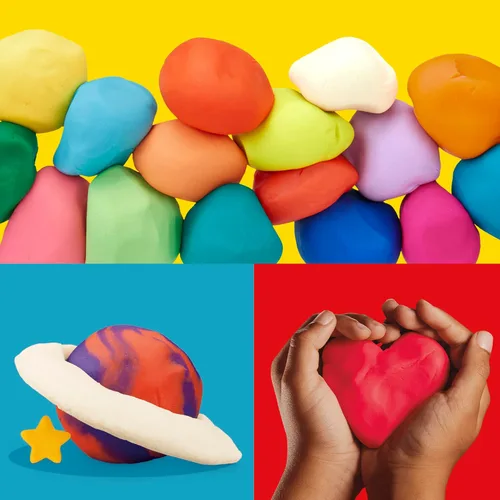 Miniatura 2 de Play-Doh - Compuesto para modelado, paquete de 24 colores, no tóxico, latas de 3 onzas de colores surtidos, suministros de regreso a clases