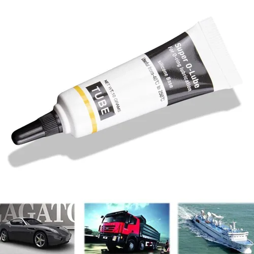 Miniatura 2 de Junta tórica Lubricante de grasa 0.35 oz Grado alimenticio Buena Lubricidad Impermeable Silicona Super O-Ring Lubricación para el hogar Lubricante