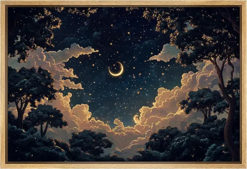 Miniatura 38 de SIGNFORD Lienzo Enmarcado Impresión Arte de Pared Océano Pastel Luz del Sol Puesta de Sol Horizonte Naturaleza Vida Silvestre Ilustraciones Arte