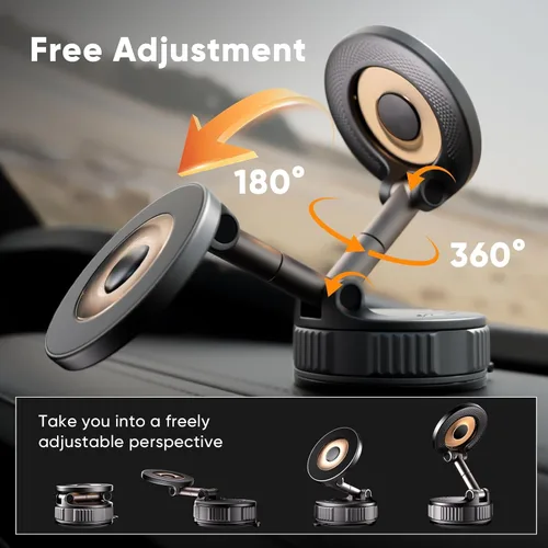 Miniatura 6 de Soporte de teléfono para tu coche, soporte de teléfono para automóvil Magsafe [succión más fuerte mejorada y magnético] Soporte magnético ajustable