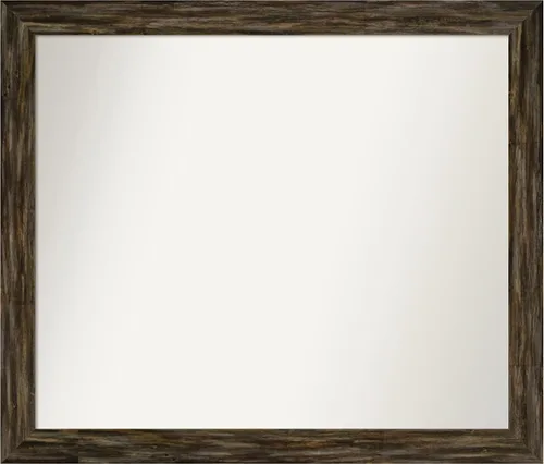 Miniatura 9 de Amanti Art Espejo de baño marrón para sobre el fregadero, 25 x 25 pulgadas, hecho a medida, espejo de tocador cuadrado marrón medio, marco de madera