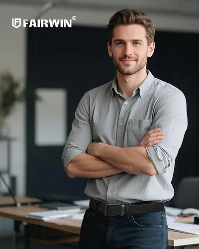 Miniatura 5 de FAIRWIN Cinturones elásticos trenzados elásticos para hombre de golf casual jeans tejidos 1 38 "cinturones de trabajo de nailon para hombres