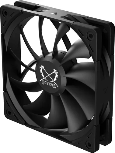 Scythe Kaze Flex II 120 PWN - 1200 RPM, 1200 RPM, 4.724 in x 0.984 in, flujo de aire optimizado y silencioso ventilador de carcasa de computadora,