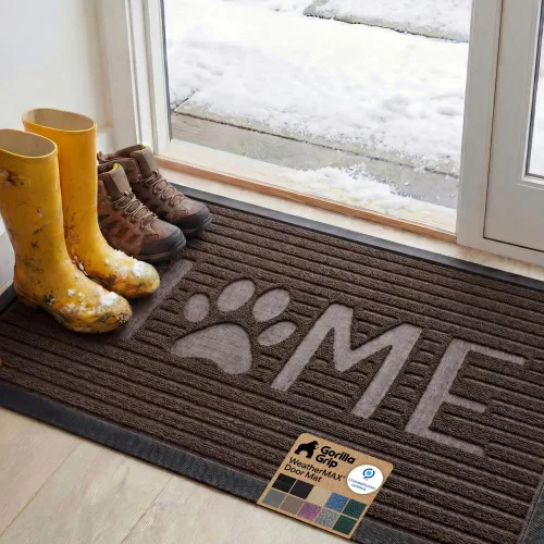 Miniatura 101 de Gorilla Grip - Tapete WeatherMax todoterreno 100% impermeable, caucho natural, resistente a manchas y decoloración, perfil bajo, interior y Grafito