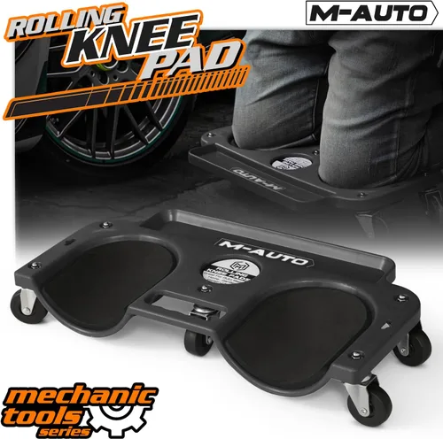 Miniatura 9 de M-AUTO Rodilleras Deslizantes con Ruedas, Rodilleras Duraderas con Ruedas Giratorias de 360 Grados Completos y Bandeja de Herramientas, Almohadillas