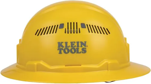 Miniatura 10 de Klein Tools 60347 - Casco con borde completo ventilado, clase C, patrón KARBN premium, linterna recargable, banda acolchada que absorbe el sudor