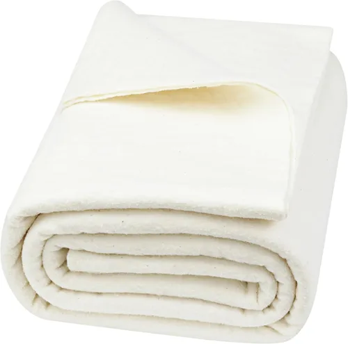 PLANTIONAL Guata de Algodón Natural Molido: 47 Pulgadas x 59 Pulgadas Peso Ligero Puramente Natural para Todas las Estaciones Guata para Colchas,
