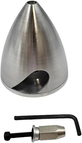 Miniatura 2 de Hélice de metal giratorio de diámetro 2.756 in-5.000 in CNC Plane Spinner para motor de gasolina DLE DLE20 DLE30 DLE55 DLE111 DLE222 RC Airplane