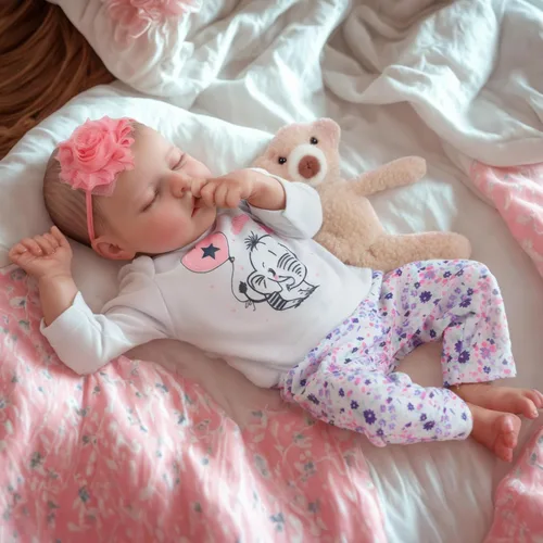 Miniatura 2 de JIZHI Muñecas de bebé Reborn realistas Niña, muñeca de bebé real de cuerpo suave de 17 pulgadas, muñeca de silicona de vinilo realista de cuerpo
