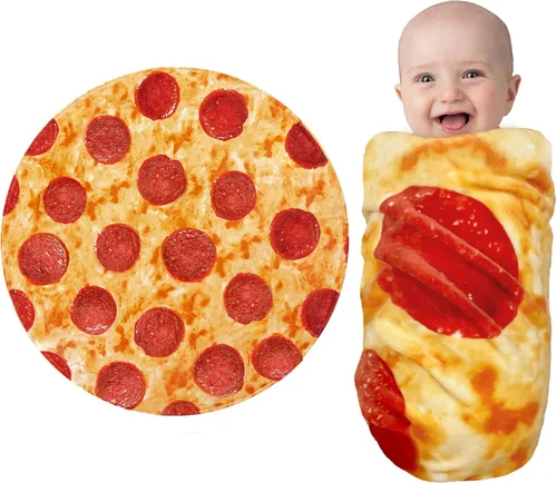 Miniatura 15 de Jorbest Manta envolvente de tortilla de burrito, regalos para bebé recién nacido, manta de bebé de tortilla, regalos divertidos para baby shower