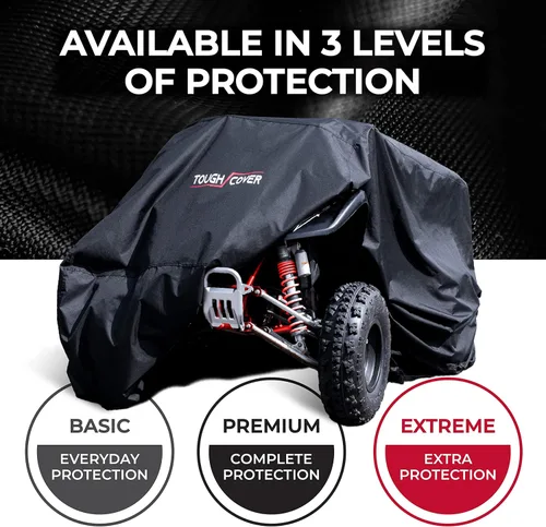 Miniatura 4 de Tough Cover Basic Edition Funda para ATV, Tela Resistente de Grado Marino 210D, Cubierta para Quad para Kawasaki, Honda, Polaris, Yamaha y Más.