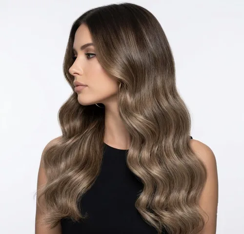 Miniatura 28 de 【Descuento】Hetto - Extensiones de cabello con cinta adhesiva, 40g, extensiones de cabello humano, color rubio ceniza oscuro degradado a rubio medio