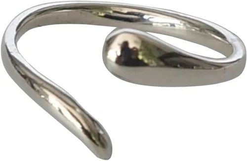 Miniatura 17 de Creations - Anillo de plata de ley 925 hecho a mano, anillo de dedo del pie ajustable, fino clásico delicado dedo abierto, anillos de meñique