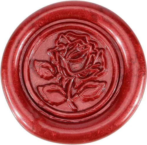 Miniatura 4 de Yoption 12 varillas de cera de sellado con mechas, varillas de sello de cera color rojo vino antiguo para sello de cera, invitaciones de boda